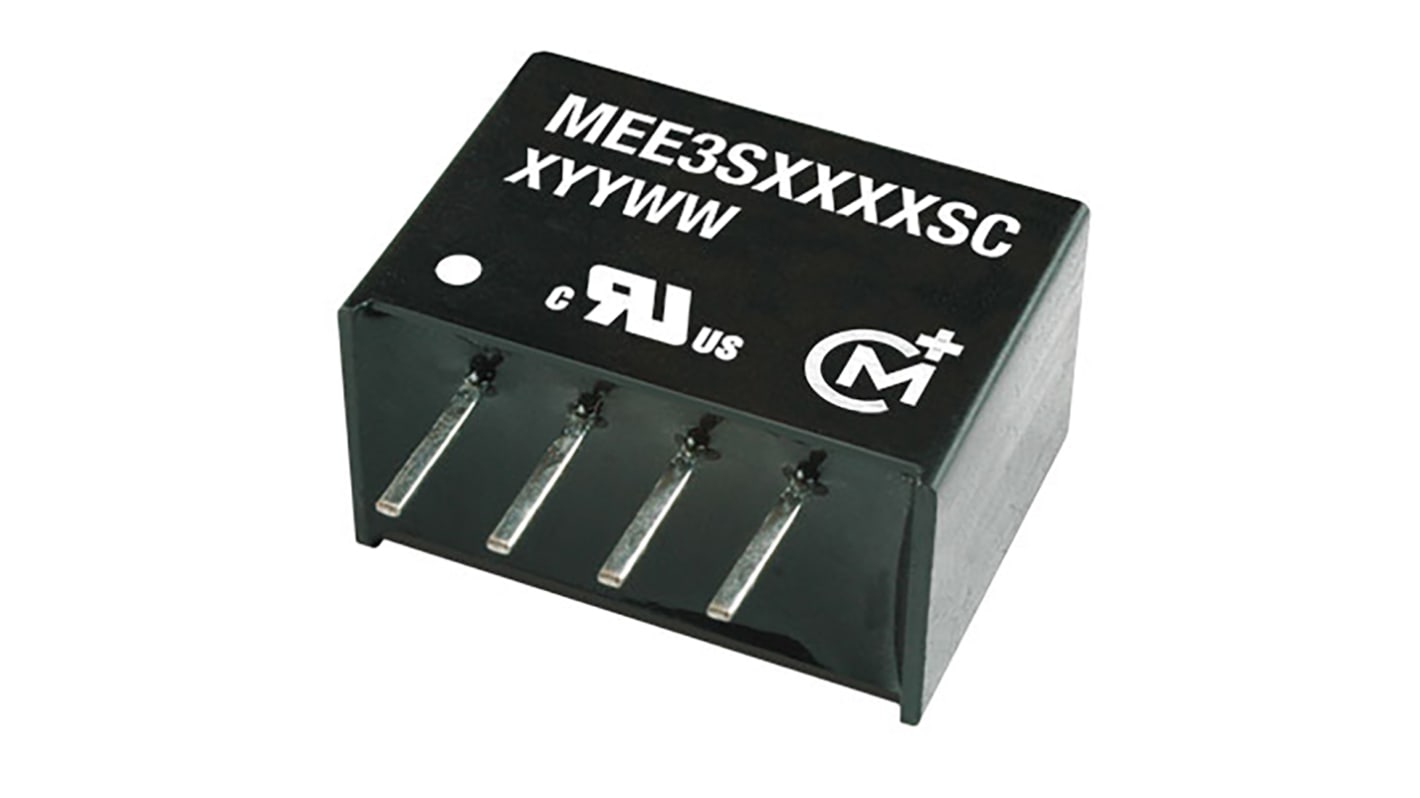 Murata Power Solutions MEE3 DC-DC Converter, 12V dc/ 250mA Output, 4.5 → 5.5 V dc Input, 3W, Through Hole, +85°C