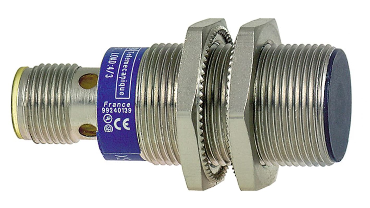 Telemecanique Sensors 电感式接近开关, 螺纹管主体, M18, 可检测8 mm, 非嵌入式安装, IP67, 70mm