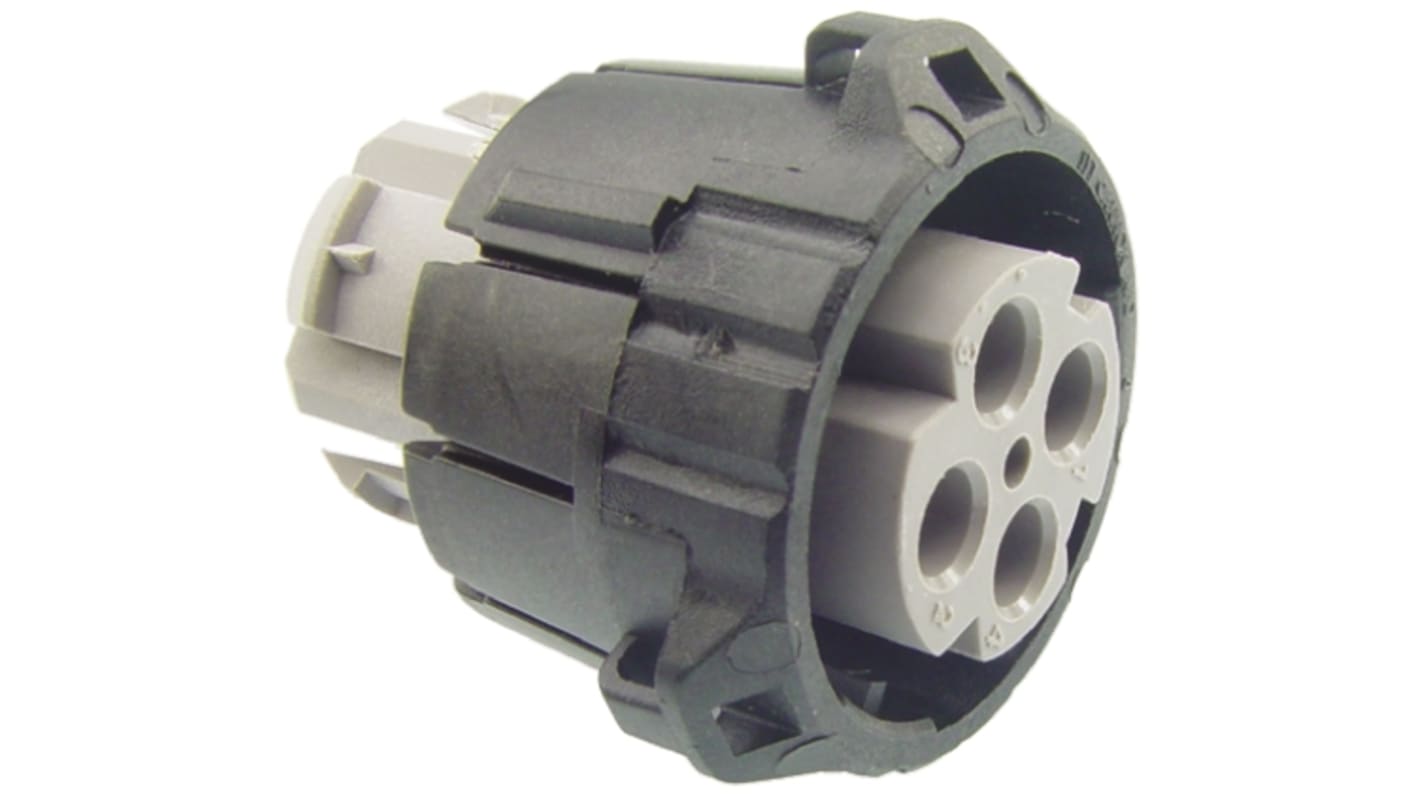 ITT Cannon, APD 4 Pole Din Plug, DIN 72585, 48 V dc IP67, IP69K, Male, Cable Mount