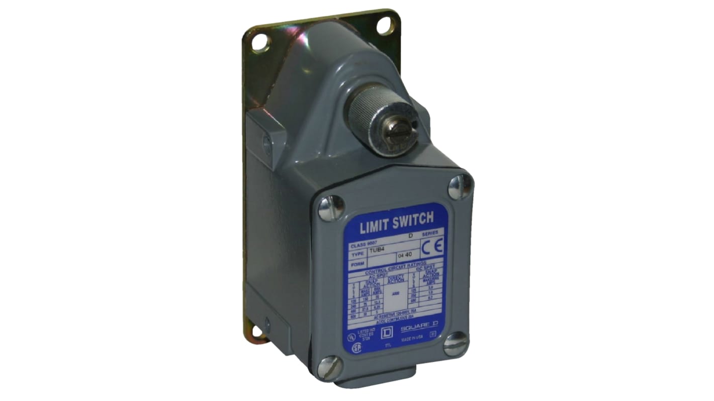 Telemecanique Sensors 9007 Series Limit Switch, NO/NC, IP65, IP66, IP67, SPDT, Die Cast Zinc Housing, 600V ac Max, 20A