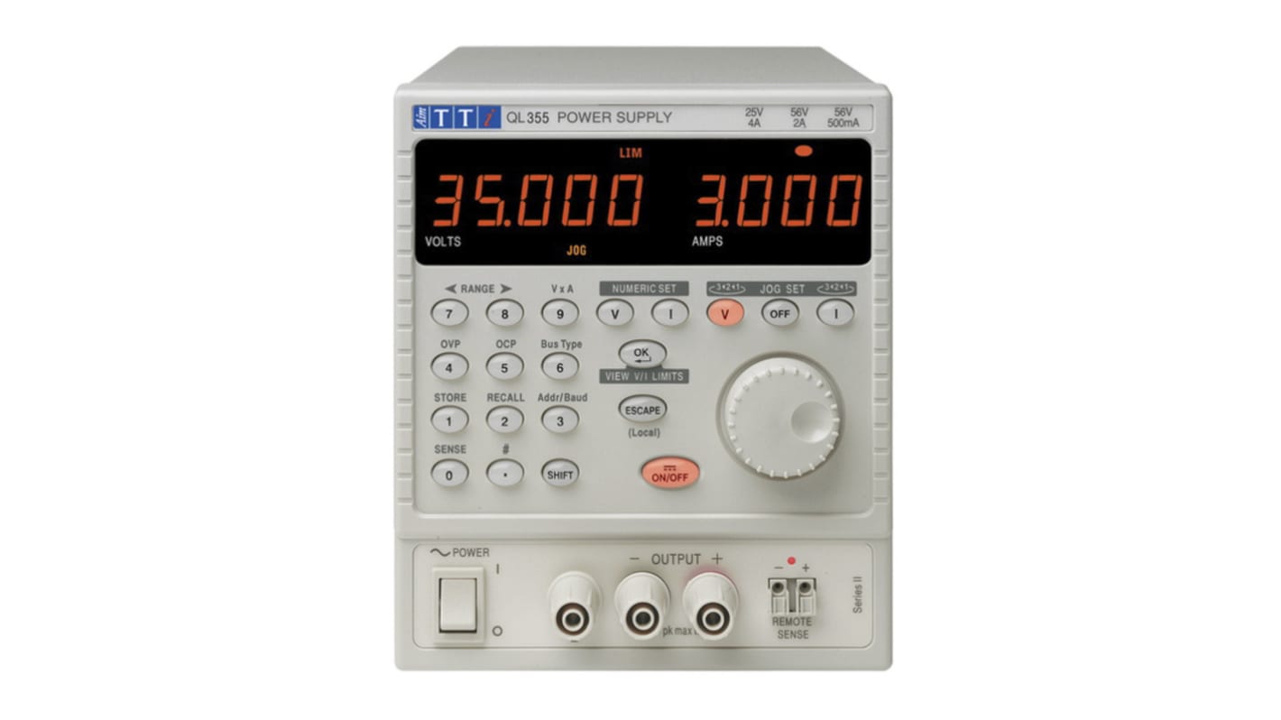 Zasilacz laboratoryjny 0 → 35V 0 → 3A Aim-TTi 105W Precyzyjny zasilacz DC