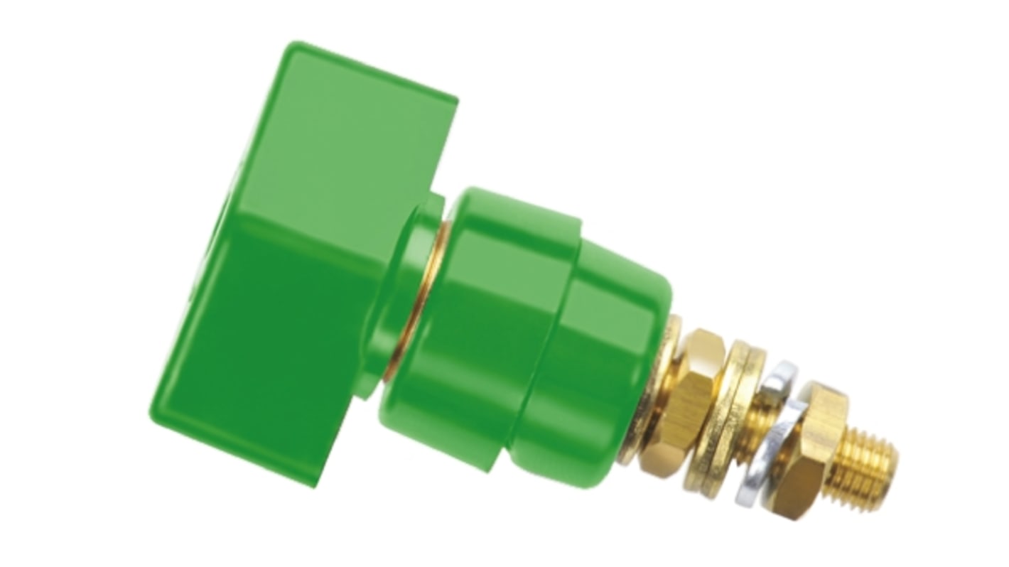 Schutzinger ターミナル 穴径:4mm 1kV 63A 緑