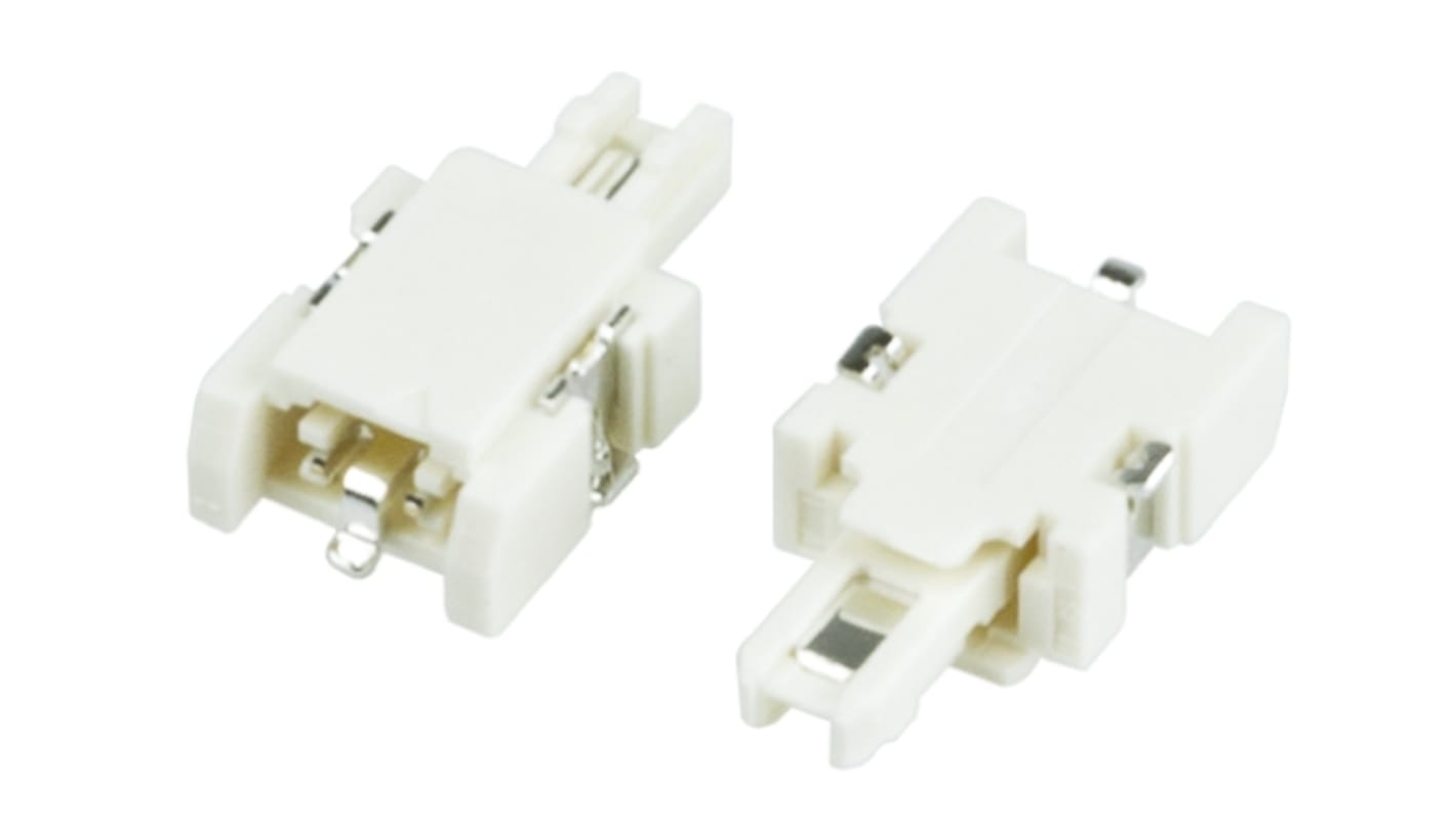 JST LEB Series Right Angle PCB Socket, 1-Contact, 1-Row, 4mm Pitch, Solder Termination