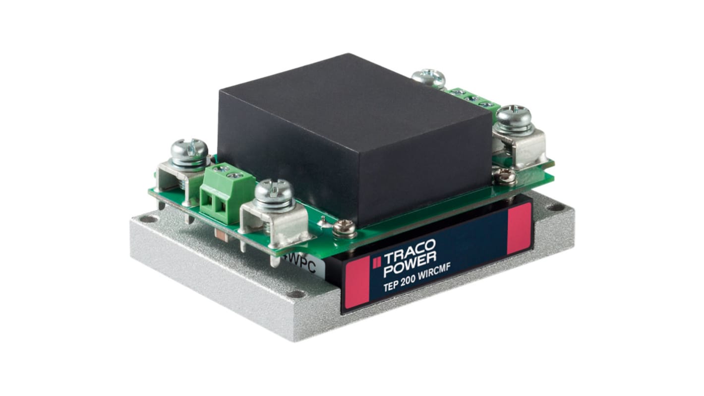 TRACOPOWER TEP 200WIR DC-DC Converter, 12V dc/ 15A Output, 8.5 → 36 V dc Input, 180 → 240W, Chassis