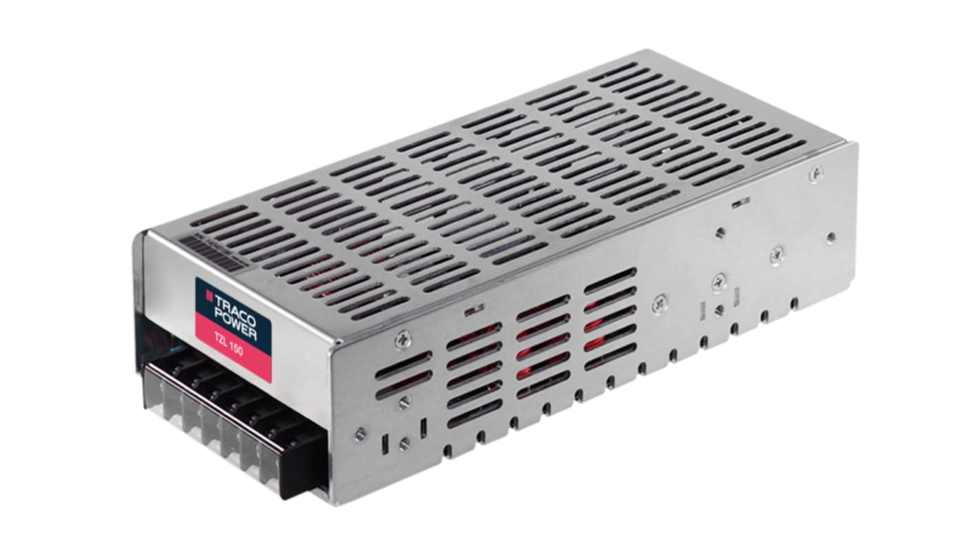 TRACOPOWER TZL DC-DC Converter, 12V dc/ 12.5A Output, 36 → 72 V dc Input, 150W, Chassis Mount, +70°C Max Temp