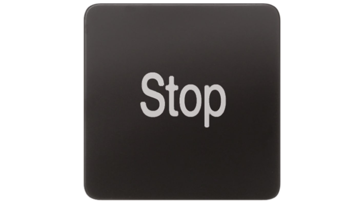 Siemens Label for Use with 3SB3 Series, Stop