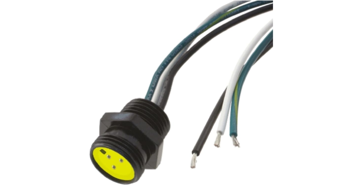 Molex Electronics メス 丸型コネクタ, 3極, ミニチュア, ケーブルマウント