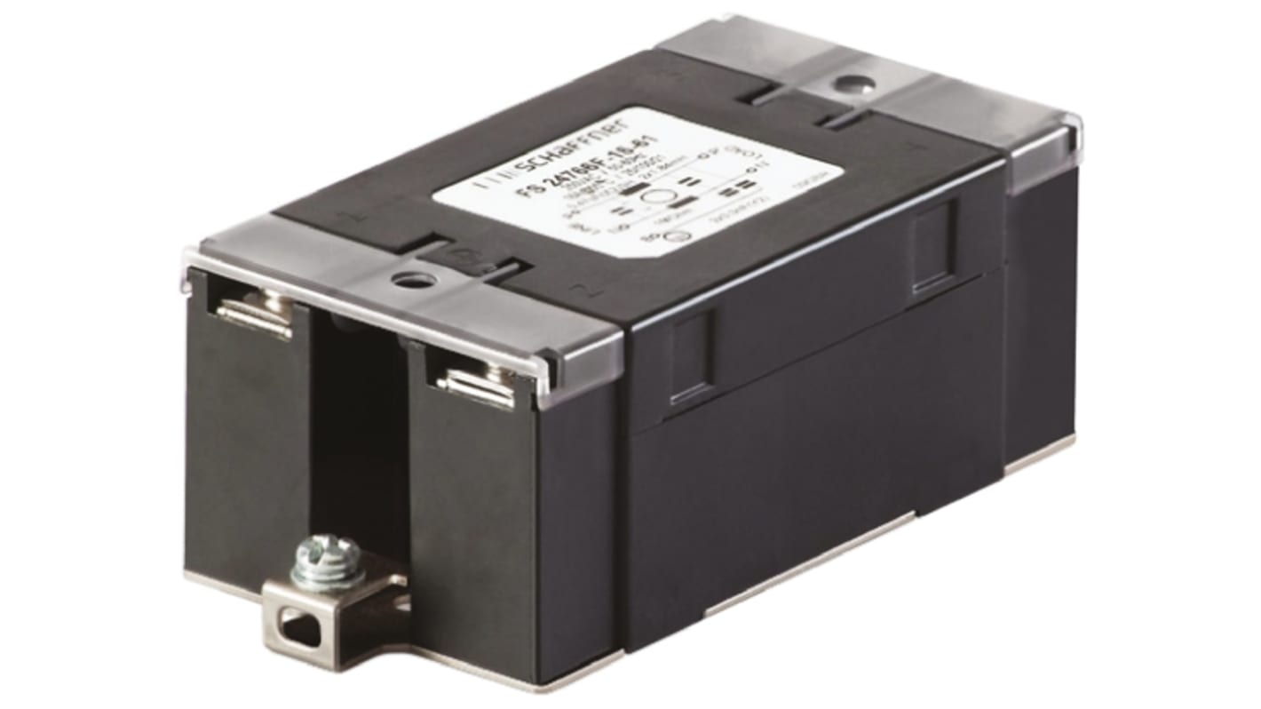 Schaffner, FN2450 10A 250 V ac 400Hz, Chassis Mount EMI Filter, Screw, Single Phase