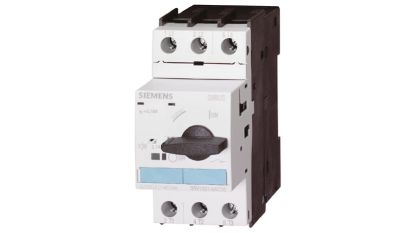 Siemens SIRIUS Innovation Motorschutzschalter 3-polig, 690 V ac/dc / 0,32 A, 100 kA, Schraubanschluss