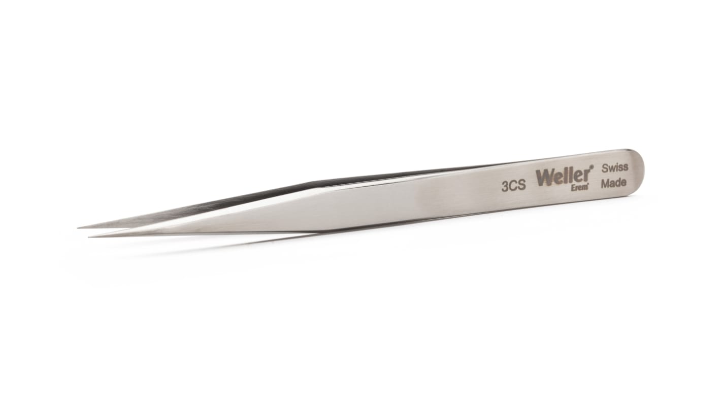 Weller Erem 110 mm, Stainless Steel, Pointed, Tweezers