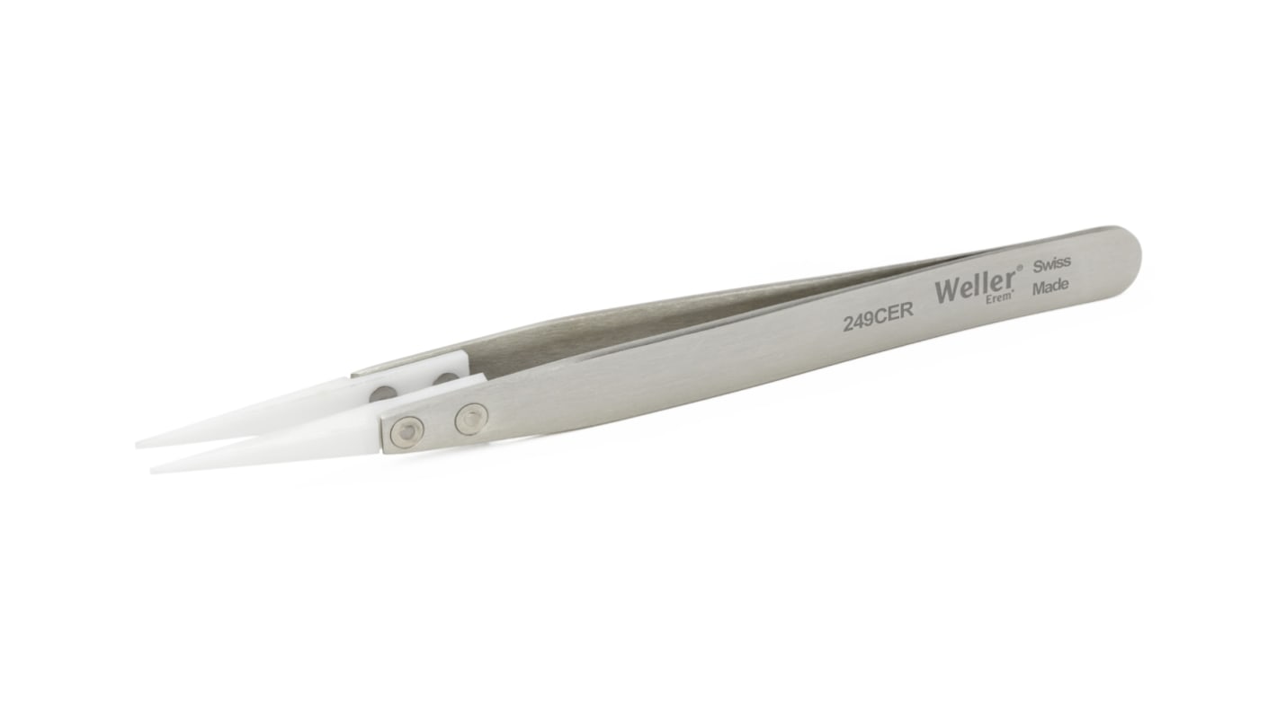 Weller Erem 130 mm, Stainless Steel, Pointed, Tweezers