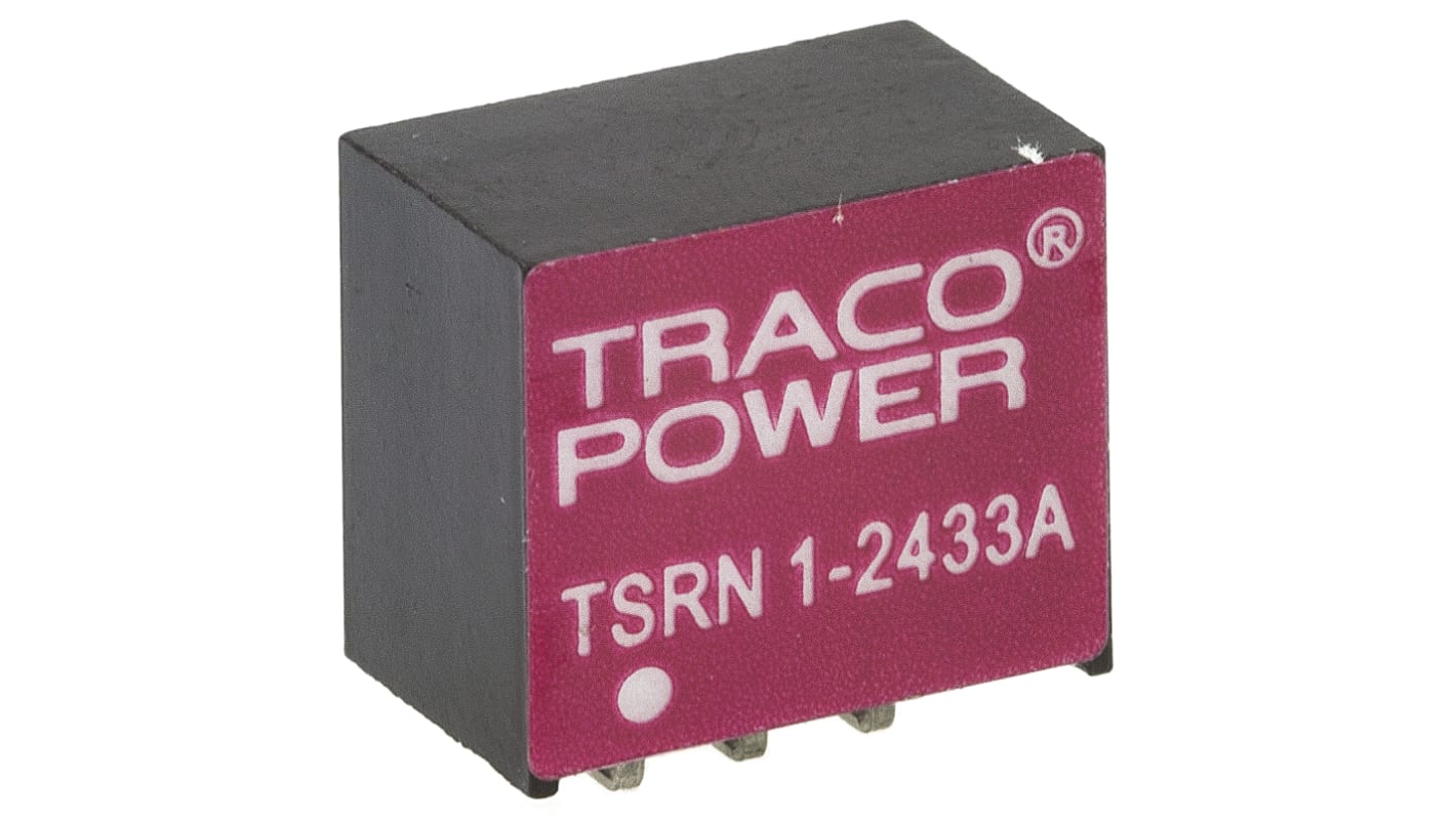 Regolatore switching TRACOPOWER, ingresso 4.6 → 32 V dc, 4.6 → 42 V dc, uscita ±3.3V cc, 1 A, 600 mA