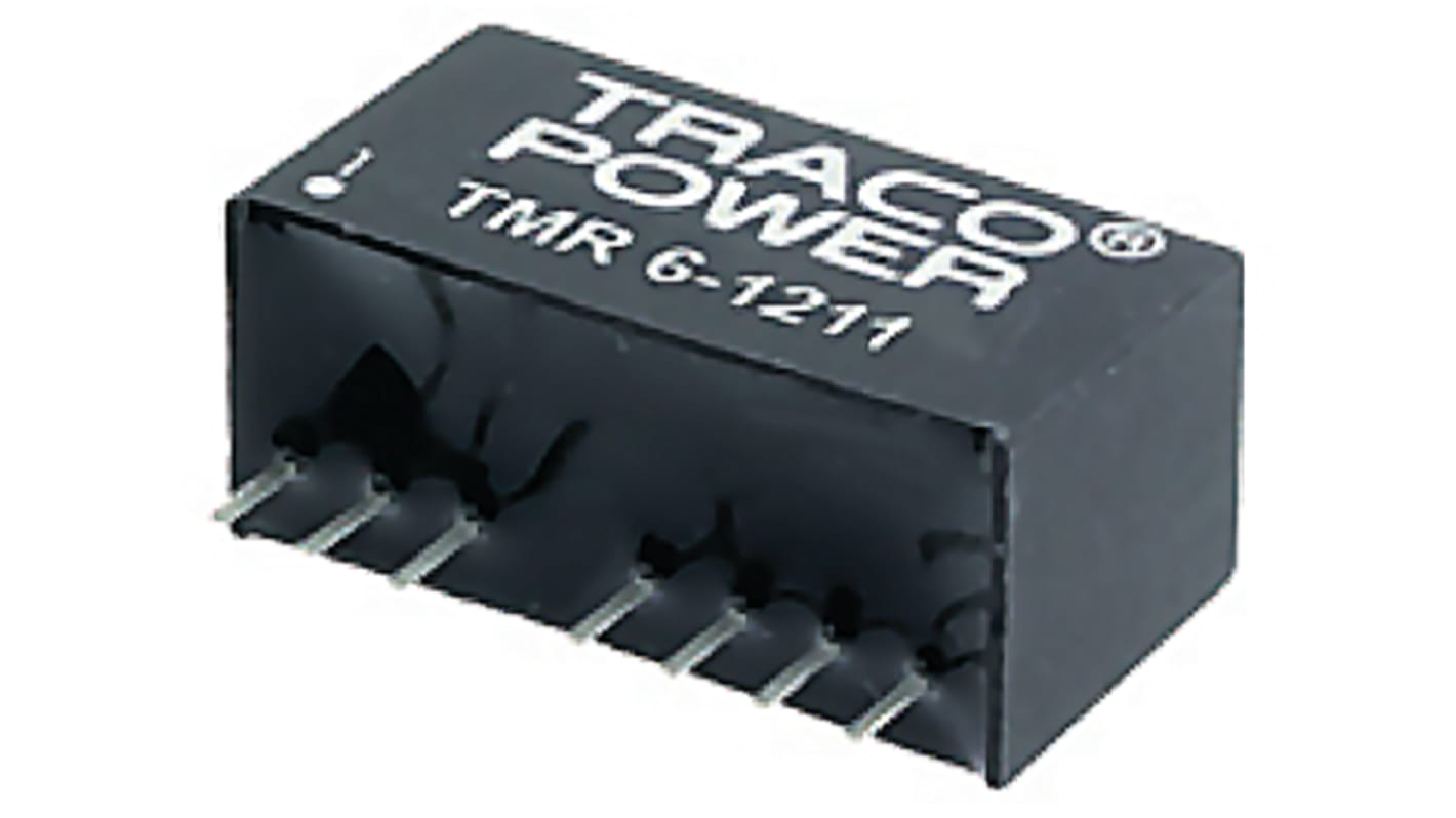 TRACOPOWER TMR 6 DC-DC Converter, 15V dc/ 400mA Output, 9 → 18 V dc Input, 6W, Through Hole, +70°C Max Temp