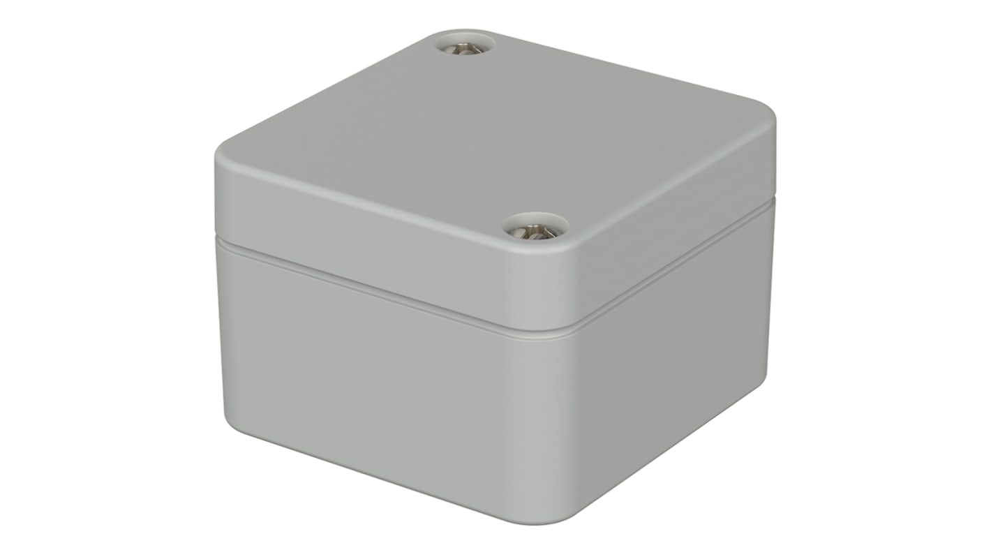 Bopla Euromas Series Light Grey Polycarbonate V0 Enclosure, IP66, IK07, Light Grey Lid, 52 x 50 x 35mm