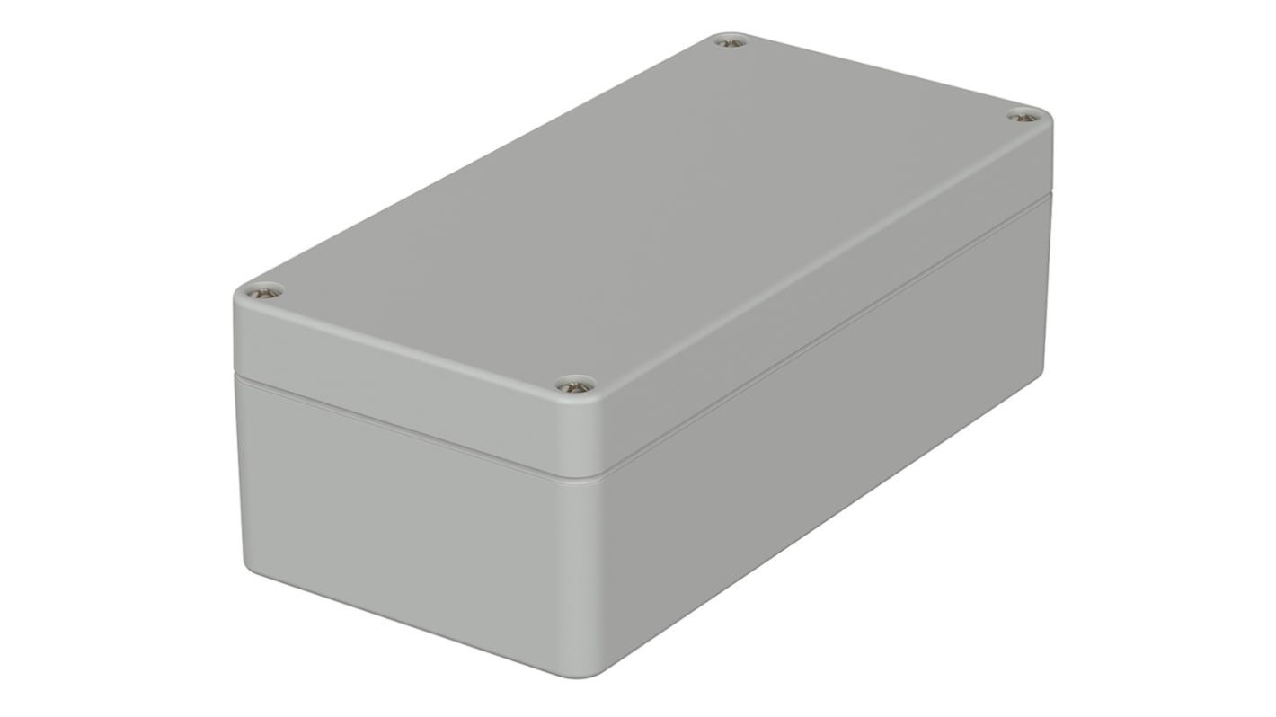 Bopla Euromas Series Light Grey Polycarbonate V0 Enclosure, IP66, IK07, Light Grey Lid, 160 x 80 x 55mm