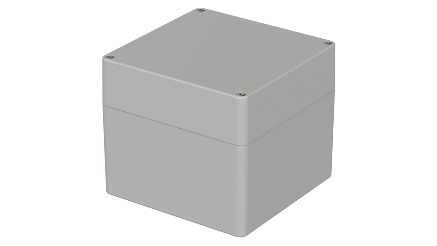 Bopla Euromas Series Light Grey Polycarbonate V0 Enclosure, IP66, IK07, Light Grey Lid, 122 x 120 x 105mm