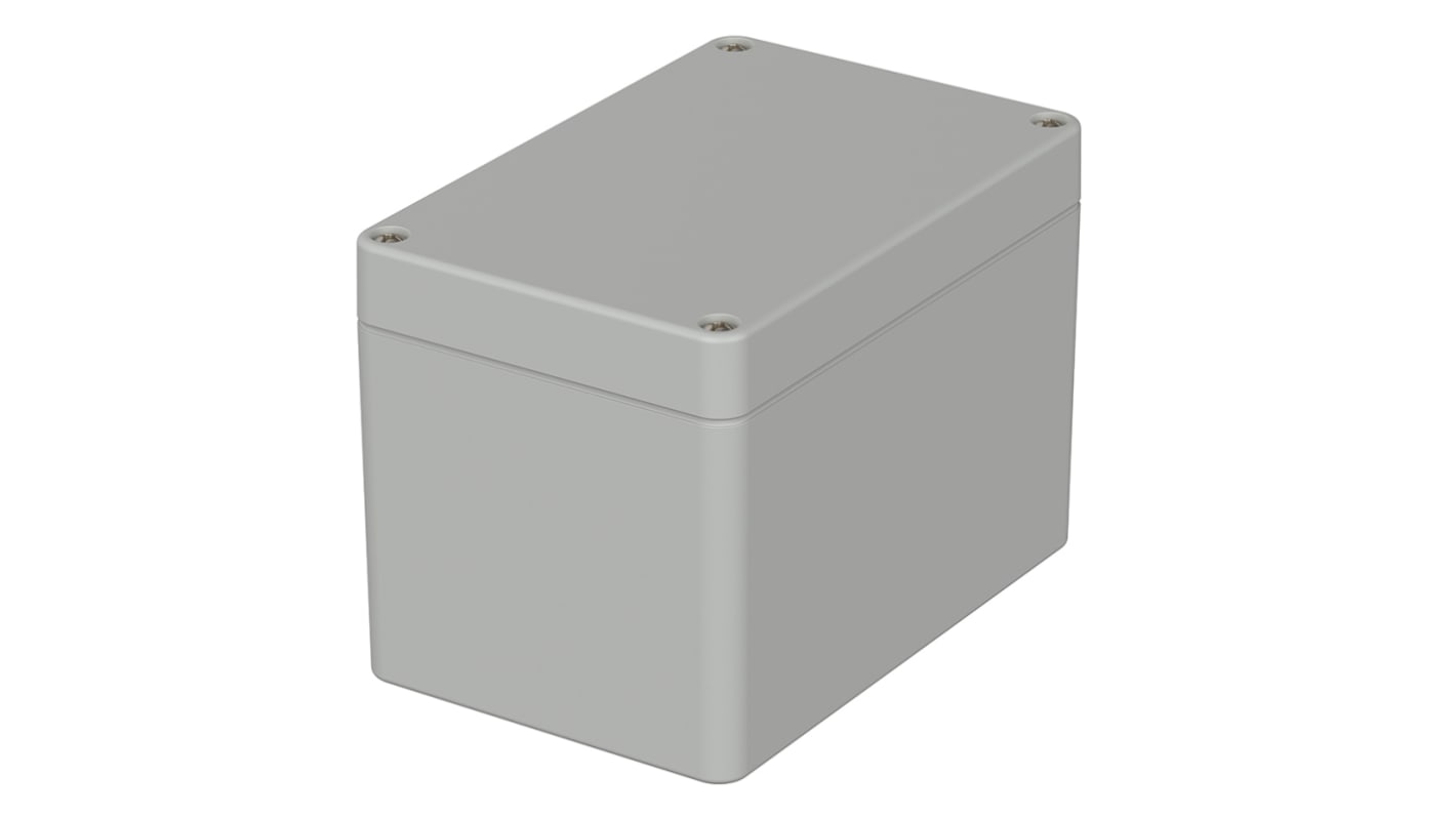 Bopla Euromas Series Light Grey Polycarbonate V0 Enclosure, IP65, IK07, Light Grey Lid, 120 x 80 x 85mm