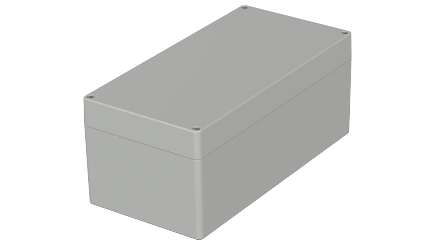 Bopla Euromas Series Light Grey Polycarbonate V0 Enclosure, IP66, IK07, Light Grey Lid, 240.5 x 120 x 100.5mm