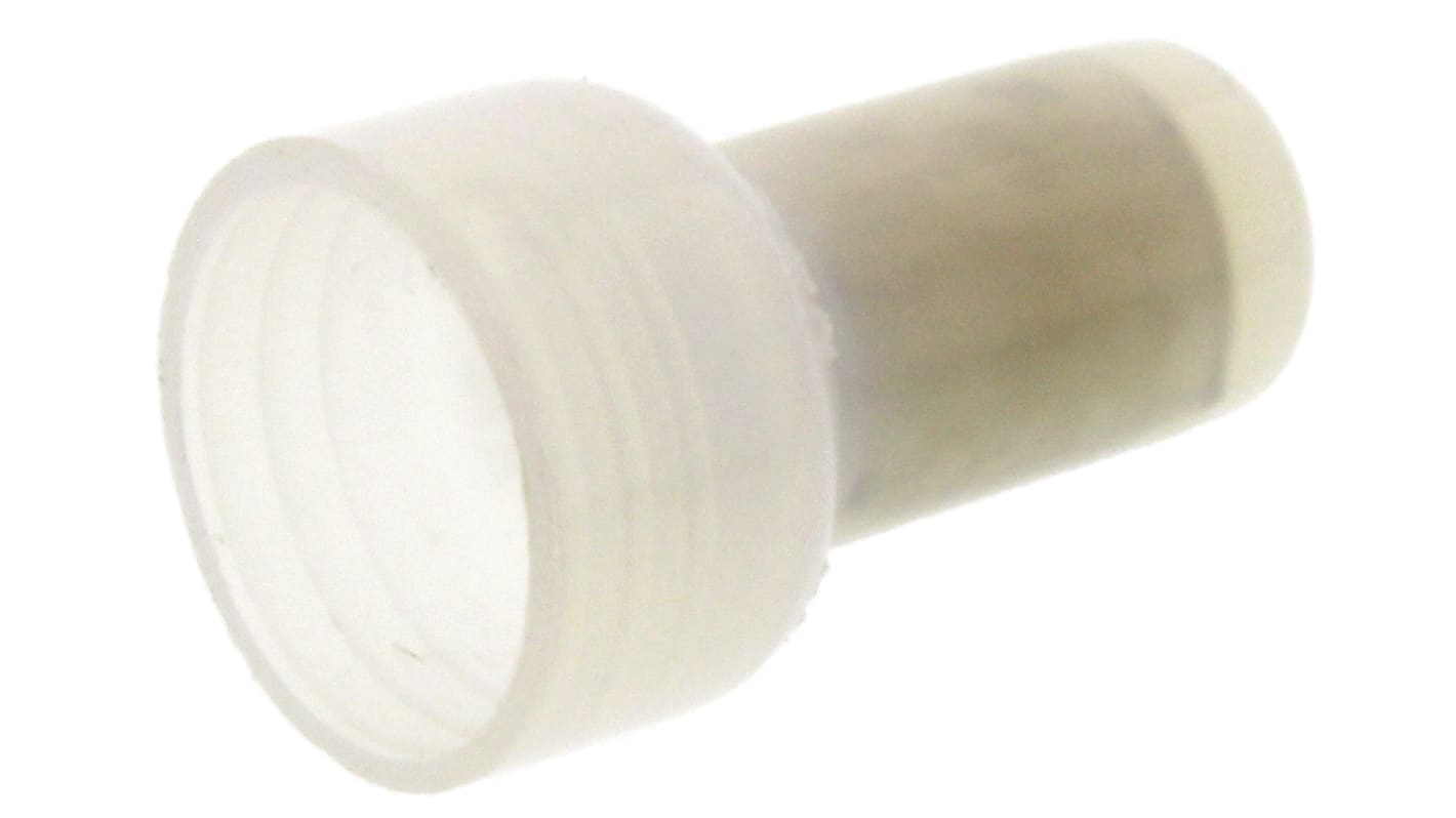 TE Connectivity 电线接头连接器, 闭端, 天然色, 22 → 10 AWG线规, Φ11.25mm, 19.69mm总长