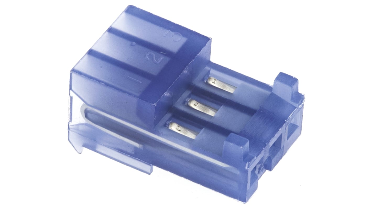 TE Connectivity IDC连接器, 母座, 3p, 2.54mm间距, 电缆安装, IDC端接, 直角, MTA-100系列