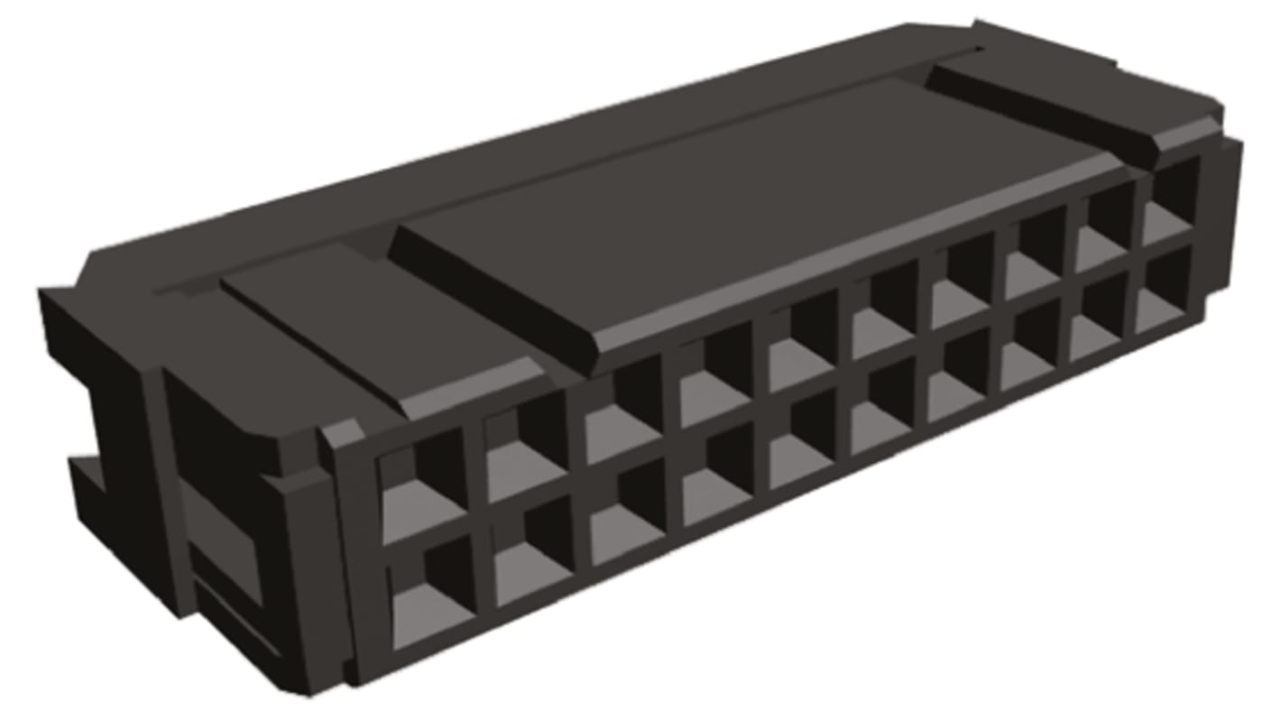 TE Connectivity 20-Way IDC Connector Socket for Cable Mount, 2-Row