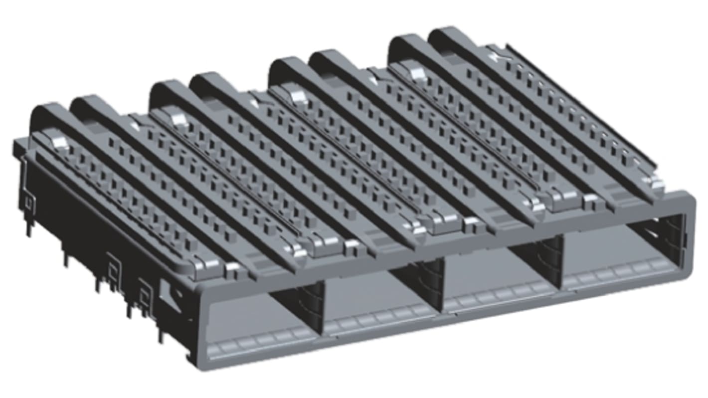 TE Connectivity QSFP Cage Assembly with Heatsink, 2057183-1