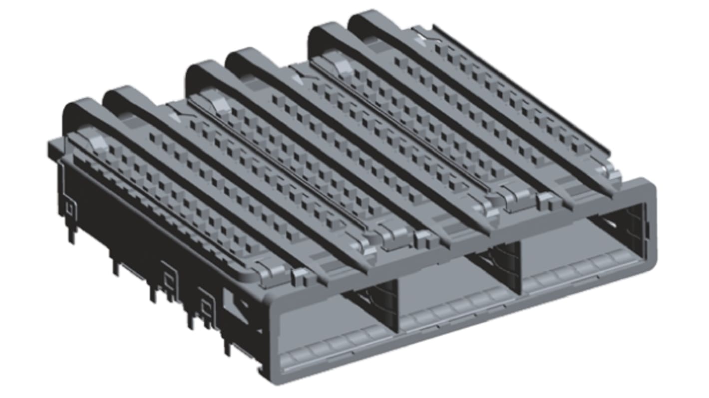 TE Connectivity QSFP Cage Assembly with Heatsink, 2057042-1