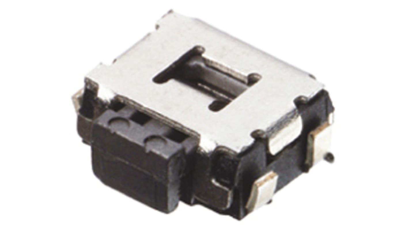 Panasonic Black Push Plate Tactile Switch, SPST 50 mA @ 12 V dc 1.35mm