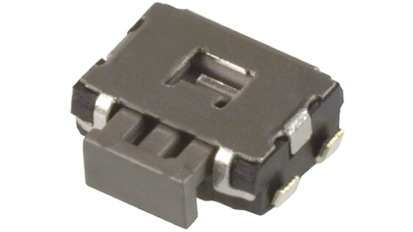 Panasonic Black Push Plate Tactile Switch, SPST 50 mA @ 12 V dc 1.65mm