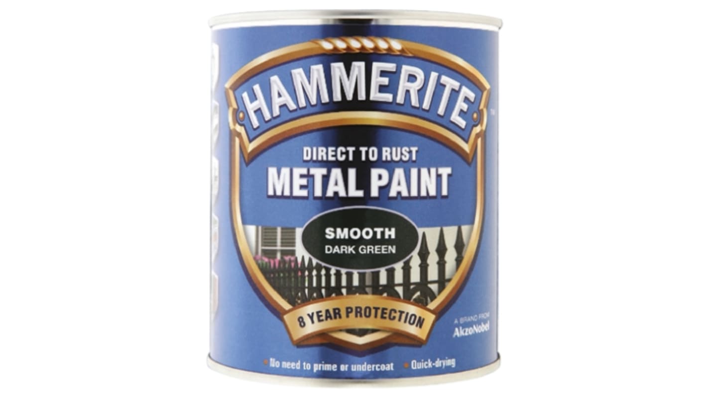Hammerite Metal Paint in Smooth Green 750ml
