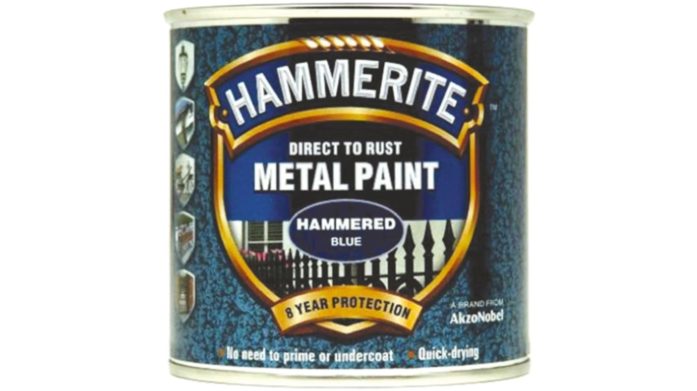 Hammerite Metal Paint in Hammered Blue 750ml