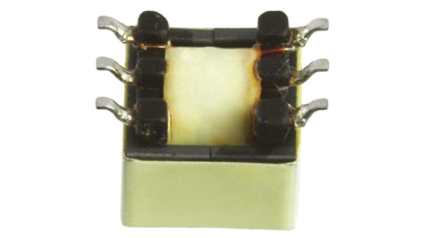 Wurth Elektronik Surface Mount Pulse Transformer 1:5 Turns Ratio, 60μH Prim. Inductance, 0.315Ω Prim. Resistance
