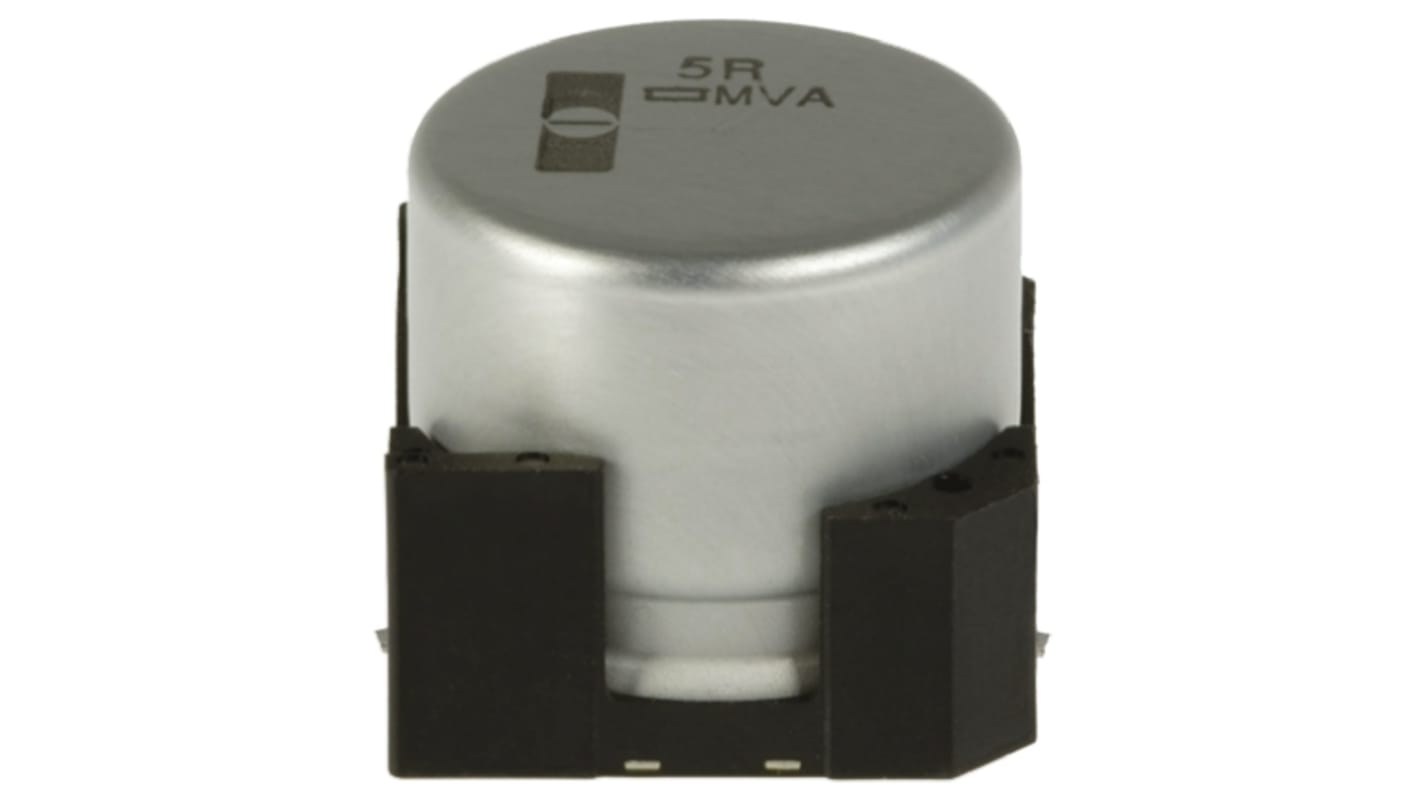 CHEMI-CON MVA, SMD Aluminium-Elektrolyt Kondensator 220μF ±20% / 50V dc, Ø 10mm x 10mm, +85°C