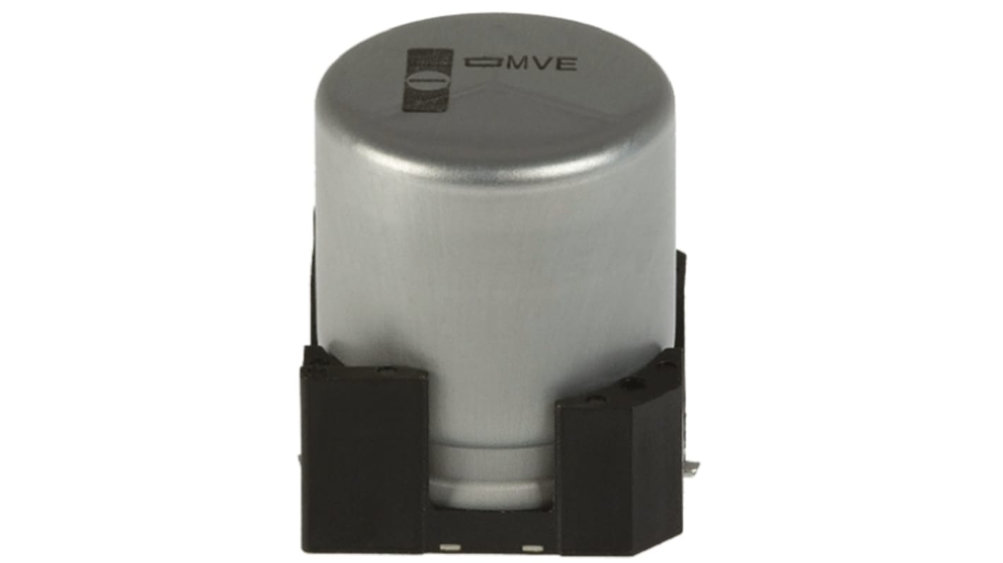Condensatore CHEMI-CON, serie MVE, 22μF, 35V cc, ±20%, +105°C, SMD