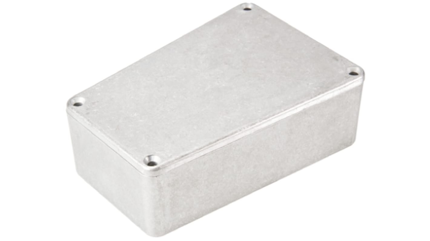 Hammond 1590 Series Natural Die Cast Aluminium Enclosure, IP54, Natural Lid, 112 x 78.96 x 39.2mm