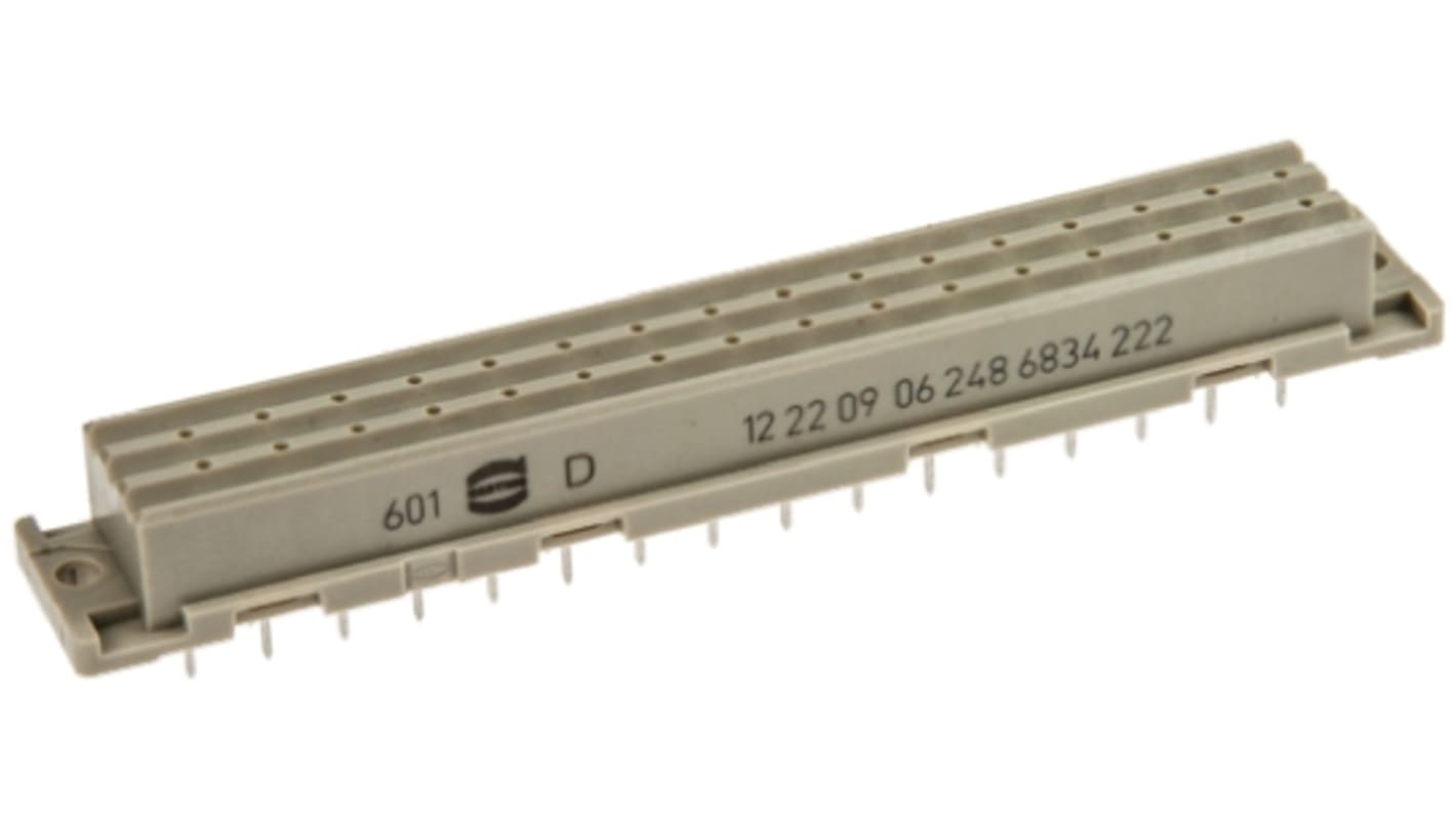 HARTING DIN 41 612 48 Way 5.08mm Pitch, Straight DIN 41612 Connector, Socket