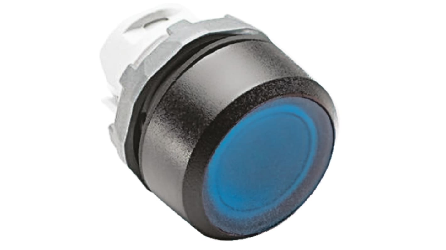 ABB 蓝色圆形按钮头, Φ22mm开孔, 瞬时, IP66, ABB Modular系列