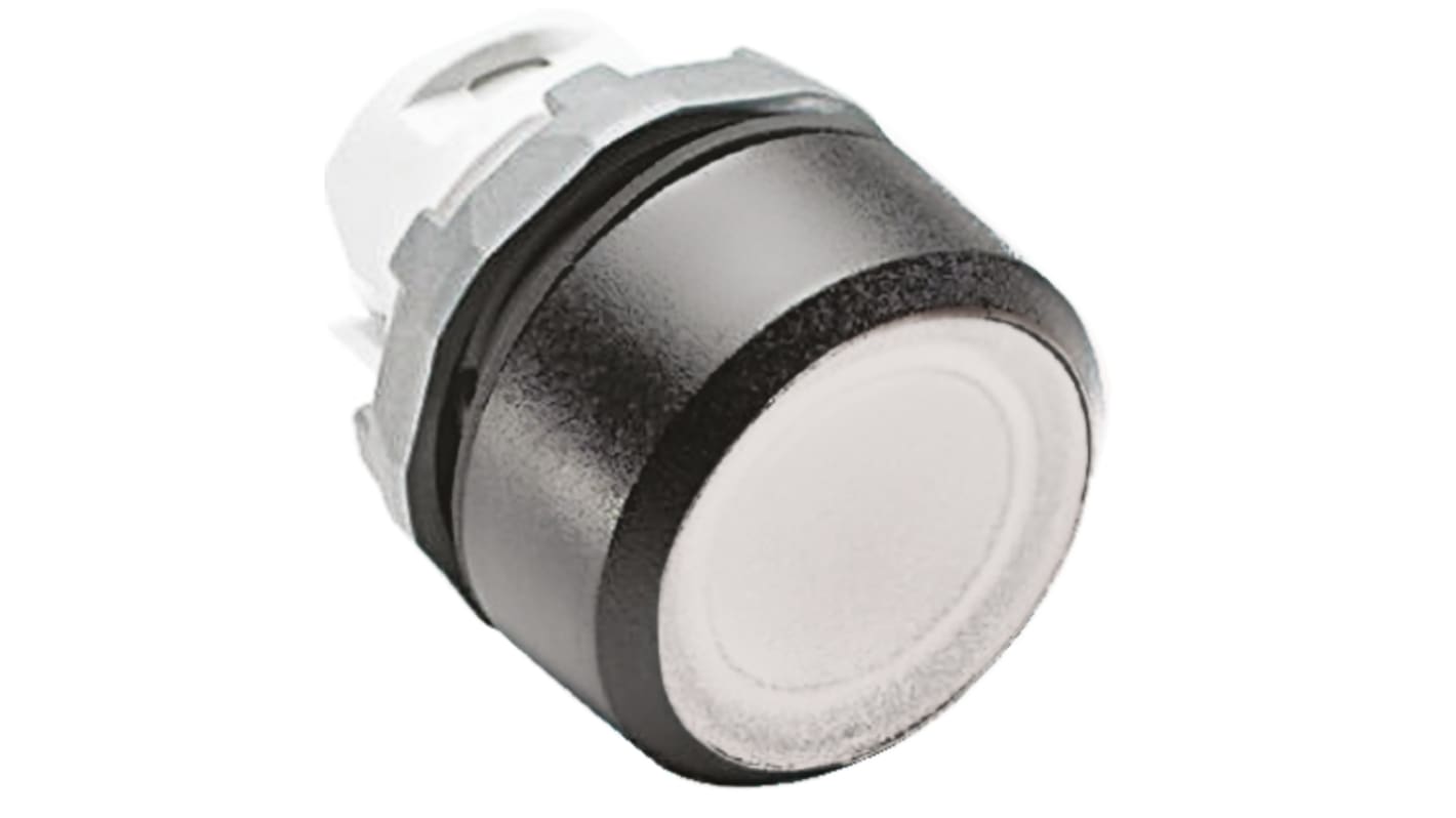 ABB 白色圆形按钮头, Φ22mm开孔, 瞬时, IP66, ABB Modular系列