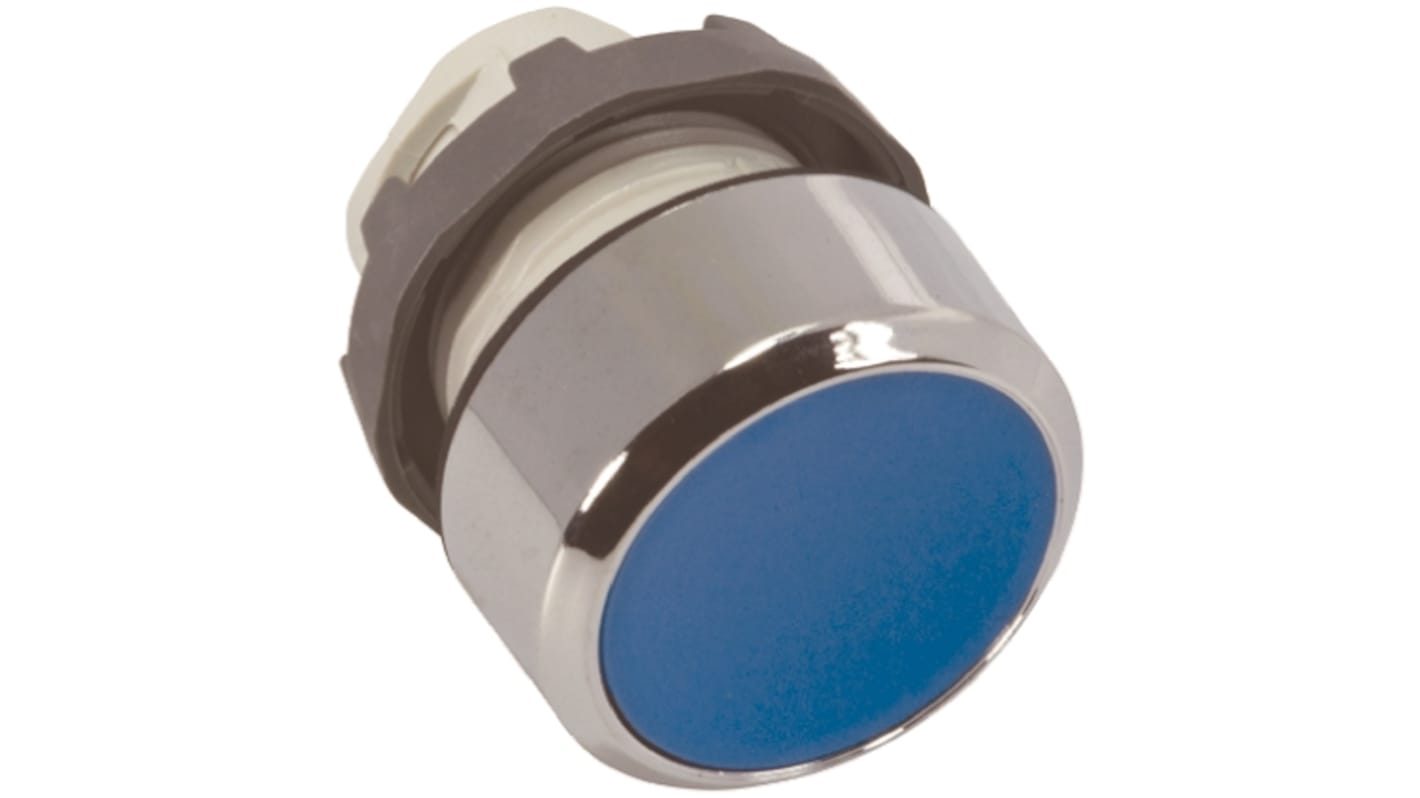 ABB 蓝色圆形按钮头, Φ22mm开孔, 瞬时, IP66, ABB Modular系列