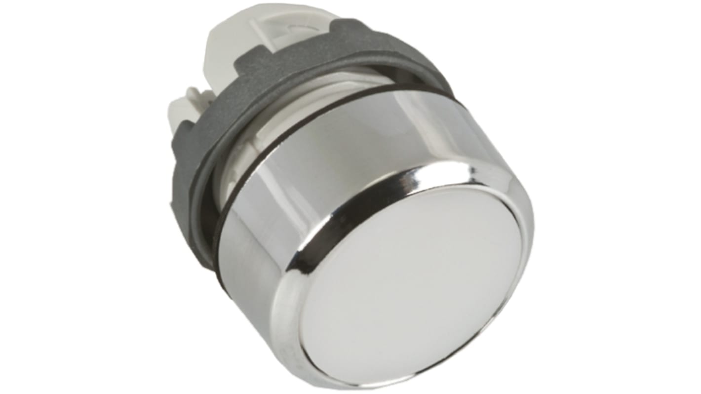 ABB Modular Series White Momentary Push Button Head, 22mm Cutout, IP66