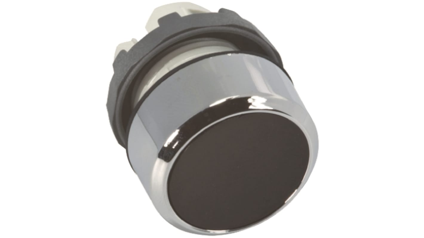 ABB 黑色圆形按钮头, Φ22mm开孔, 瞬时, IP66, ABB Modular系列