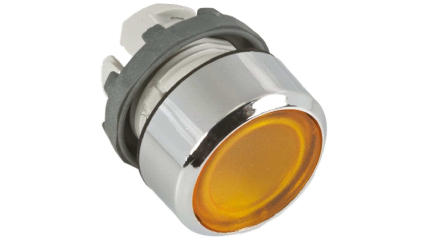 ABB Modular Series Yellow Momentary Push Button Head, 22mm Cutout, IP66