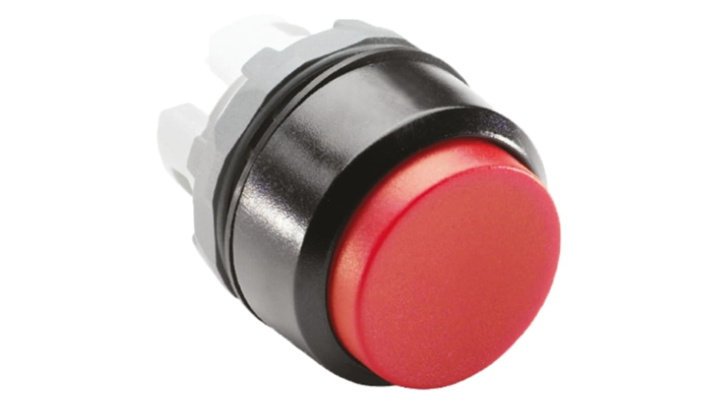 ABB 红色圆形按钮头, Φ22mm开孔, 瞬时, IP66, ABB Modular系列