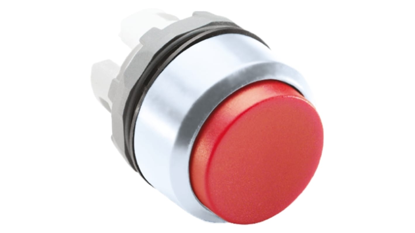 ABB 红色圆形按钮头, Φ22mm开孔, 瞬时, IP66, ABB Modular系列