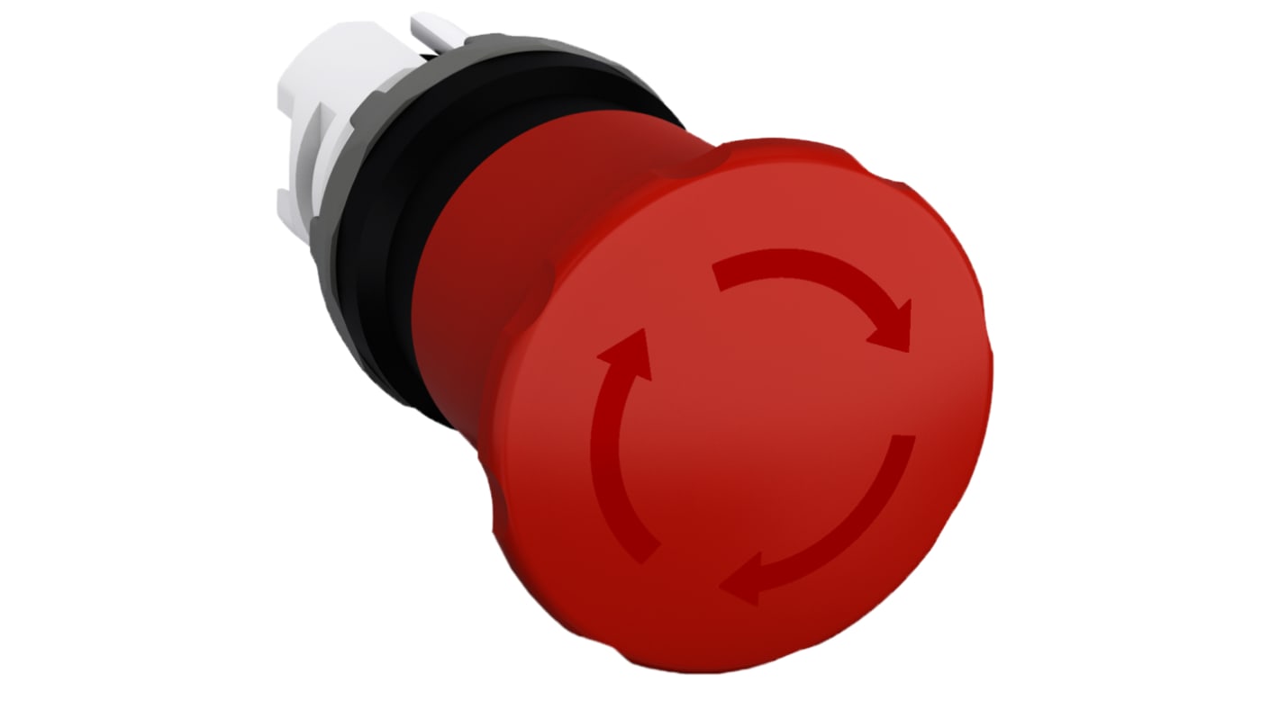 ABB 1SFA Series, Twist Release, Emergency Stop Push Button Head 30 x 48.3 x 96mm Diameter