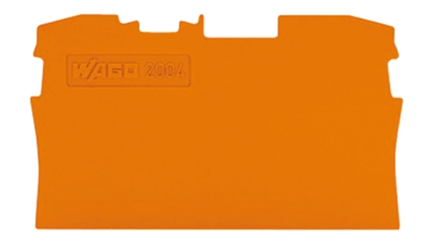WAGO TOPJOB S, 2004 Series End and Intermediate Plate for Use with 2004 Series Terminal Blocks
