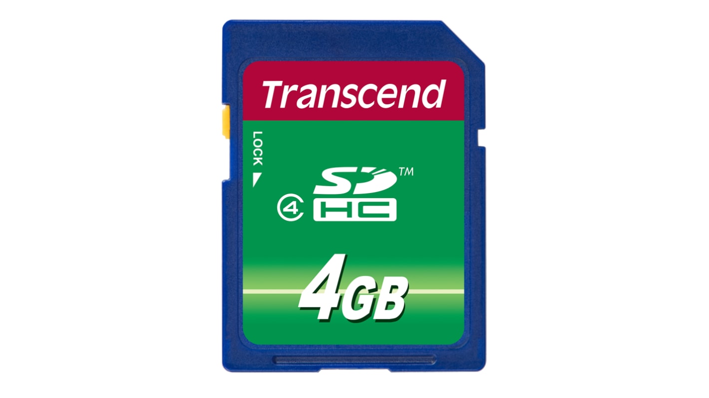 Transcend SDHC SD-Karte 4 GB Class 4, MLC