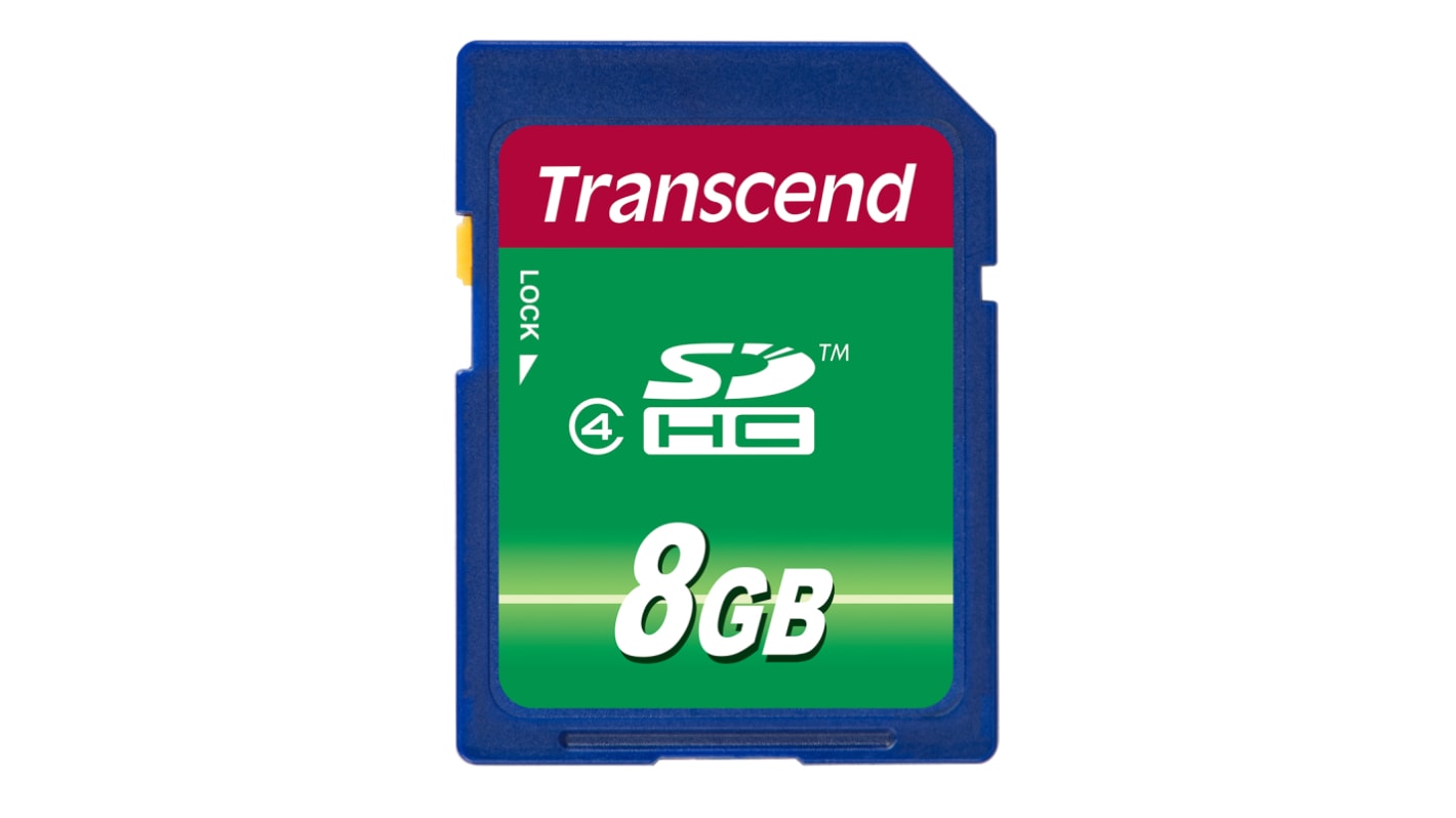 Transcend SDHC SD-Karte 8 GB Class 4, MLC