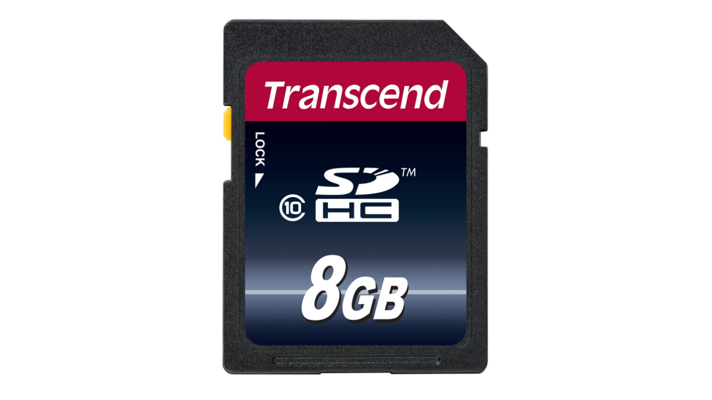 Karta SD SDHC, 8 GB MLC, Transcend Premium -25 → +85°C 200x