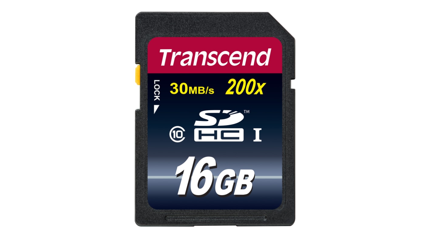 Transcend Premium SDHC SD-Karte 16 GB Class 10, MLC